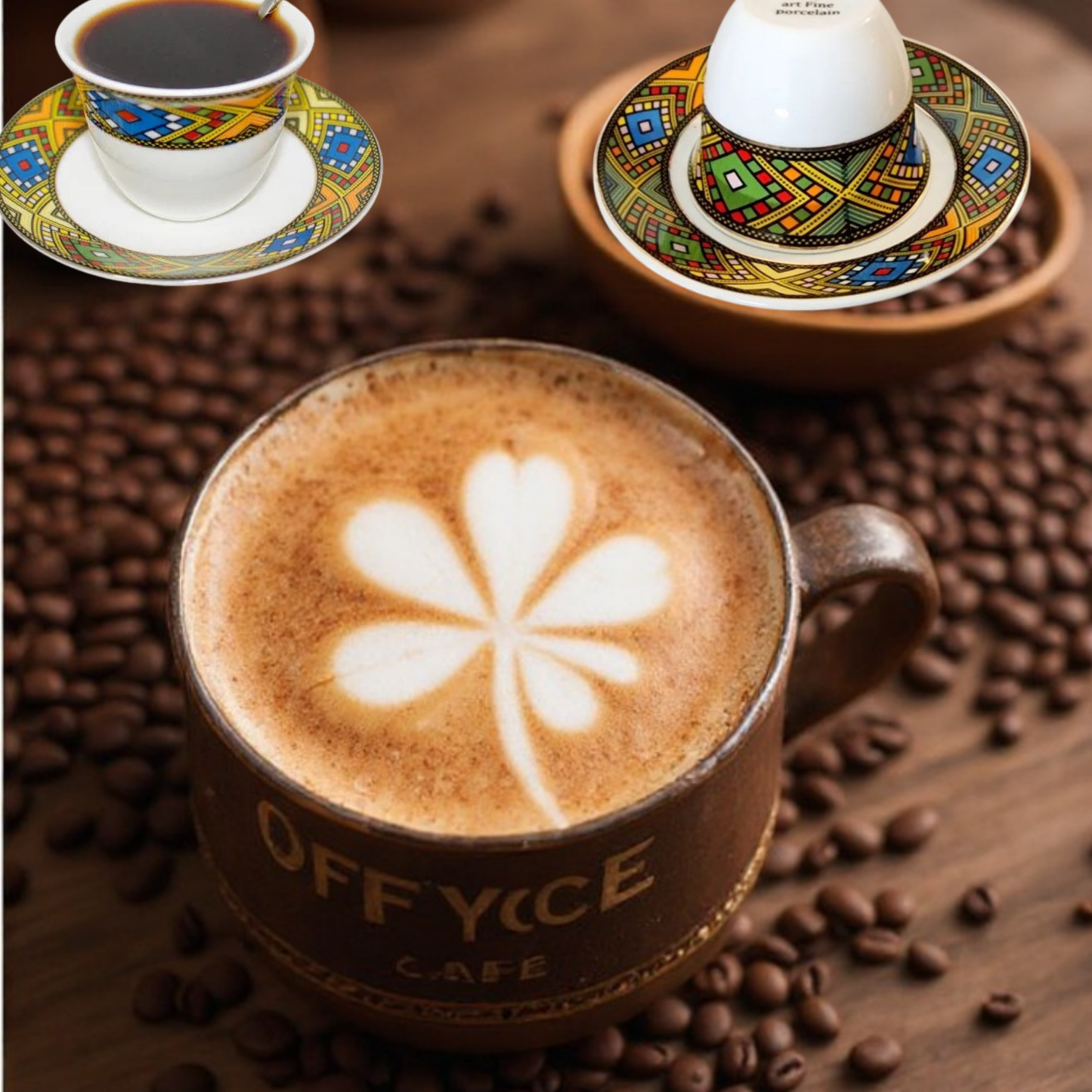 Ensembles de tasses et soucoupes à café expresso 