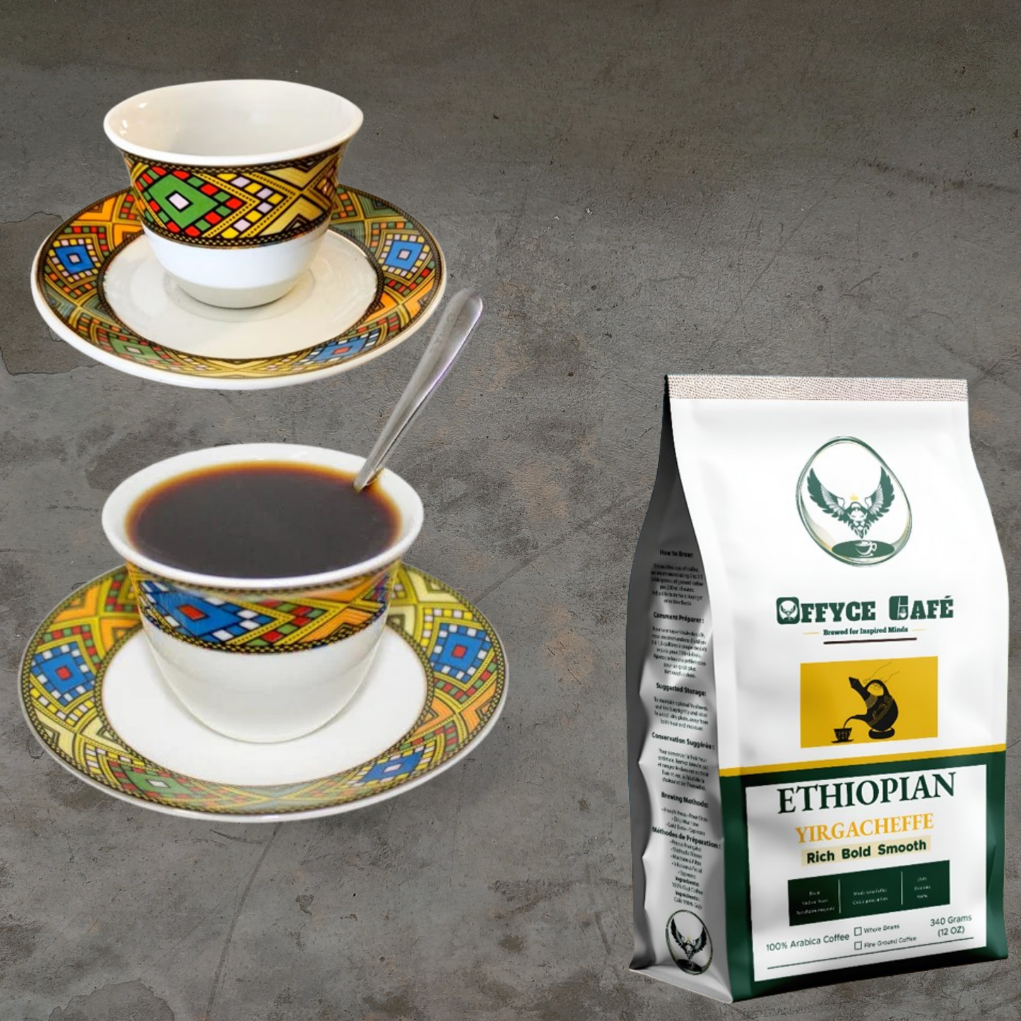 Ensembles de tasses et soucoupes à café expresso 